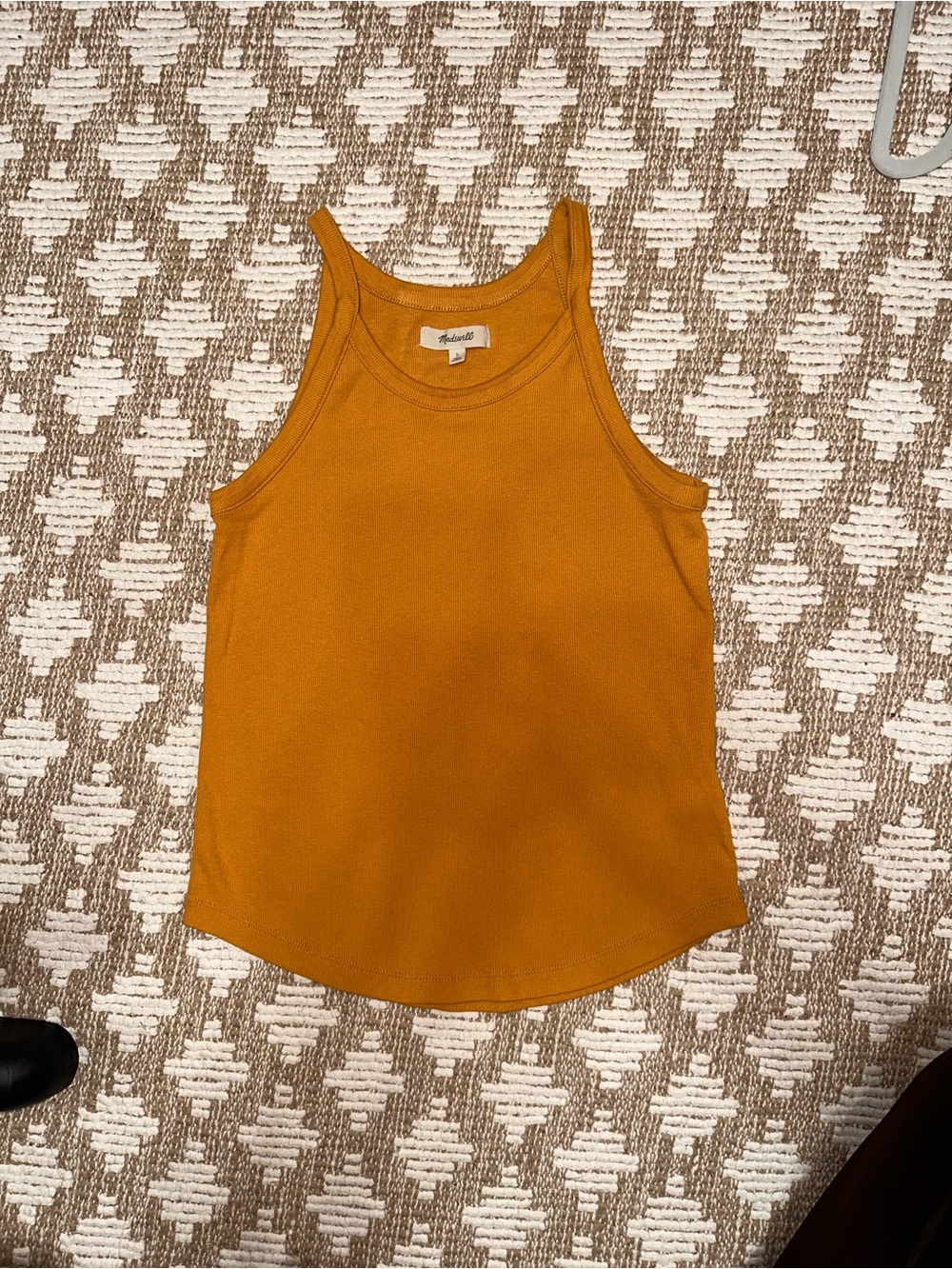 Madewell Women's Golden Mustard Ribbed Tank